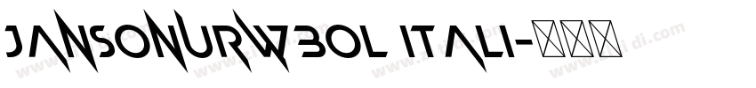 JansonURWBol Itali字体转换